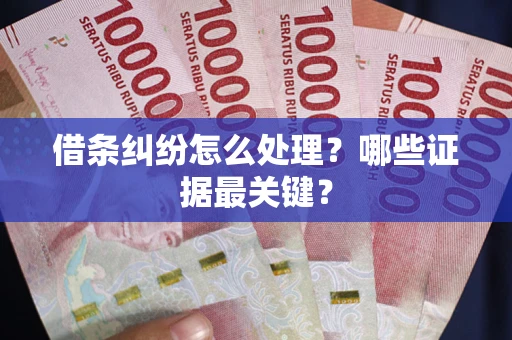 武汉借条纠纷怎么处理？哪些证据最关键？