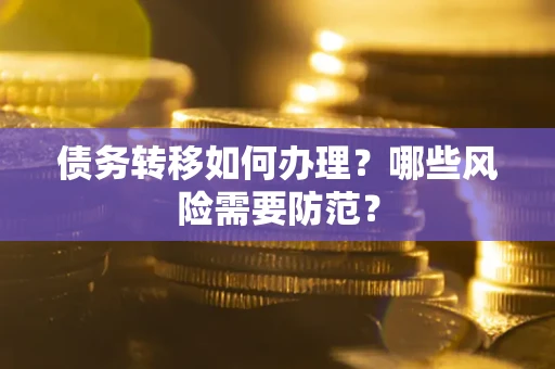 武汉债务转移如何办理？哪些风险需要防范？