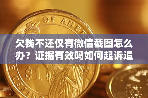 武汉欠钱不还仅有微信截图怎么办？证据有效吗如何起诉追回欠款？