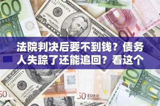 武汉法院判决后要不到钱？债务人失踪了还能追回？看这个方法！