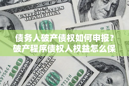 武汉债务人破产债权如何申报？破产程序债权人权益怎么保障？