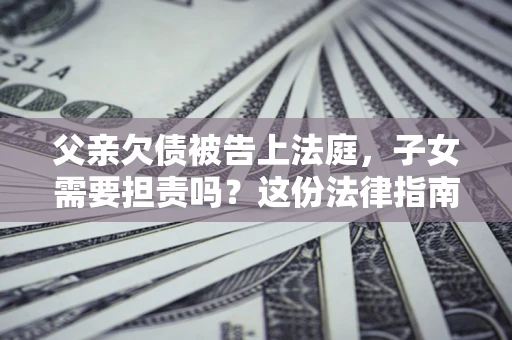 武汉父亲欠债被告上法庭，子女需要担责吗？这份法律指南必须看完