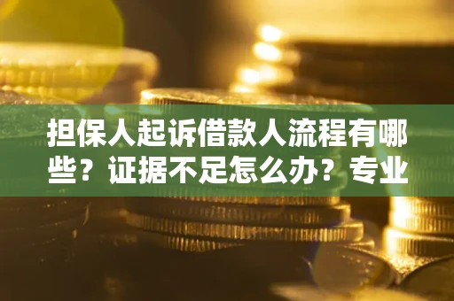 武汉担保人起诉借款人流程有哪些？证据不足怎么办？专业律师解答