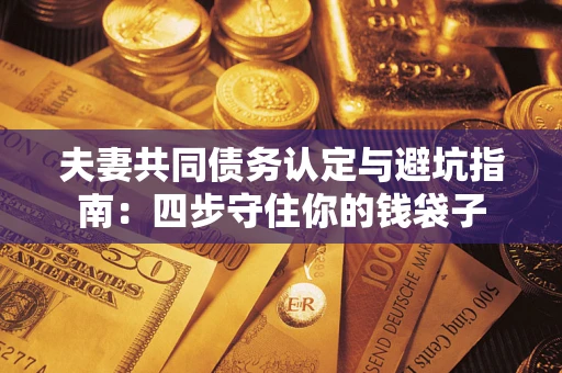 武汉夫妻共同债务认定与避坑指南：四步守住你的钱袋子