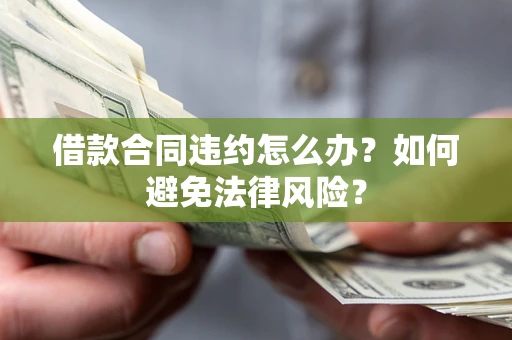 武汉借款合同违约怎么办？如何避免法律风险？