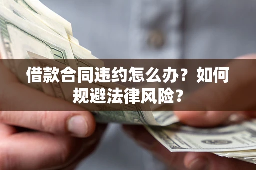 武汉借款合同违约怎么办？如何规避法律风险？