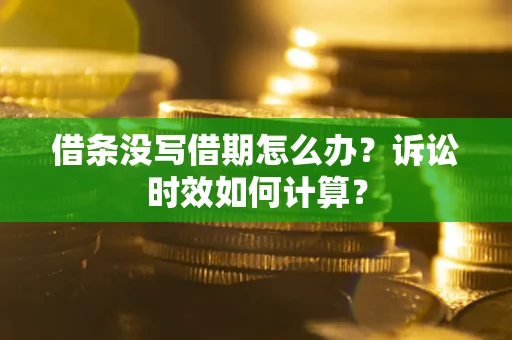 武汉借条没写借期怎么办？诉讼时效如何计算？